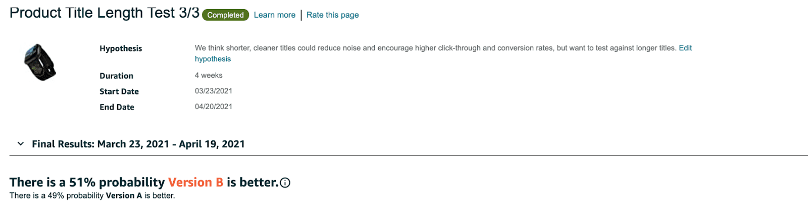 Product Title Length Test #3